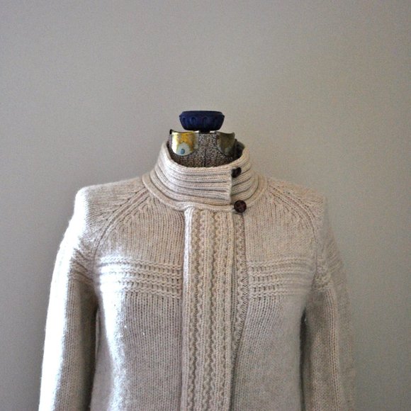 Vintage Spanner cream wool zip up cardigan - Picture 1 of 6